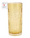 Vietri Barocco Tortoise High Ball Glass In Brown