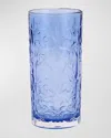 Vietri Barocco Highball Glass In Blue