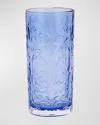 Vietri Barocco Highball Glass In Cobalt