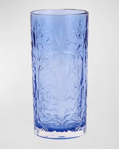 Vietri Barocco Highball Glass In Blue