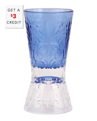Vietri Barocco Liquor Glass With $3 Credit In Blue