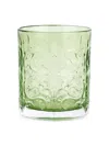 Vietri Barocco Tortoise Double Old-fashioned Glass In Green