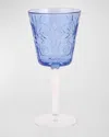 Vietri Barocco Tortoise Wine Glass In Cobalt