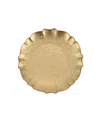 Vietri Baroque Glass Salad Plate In Gold