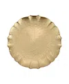 Vietri Baroque Glass Dinner Plate In Gold