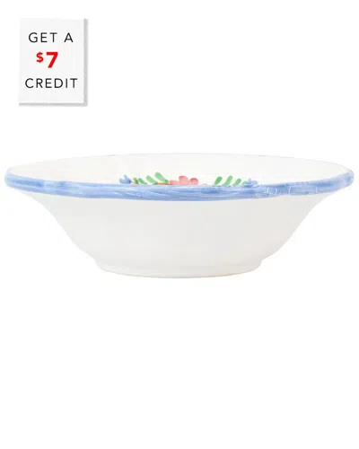 Vietri Bella Rosa Cereal Bowl With $7 Credit In Multi