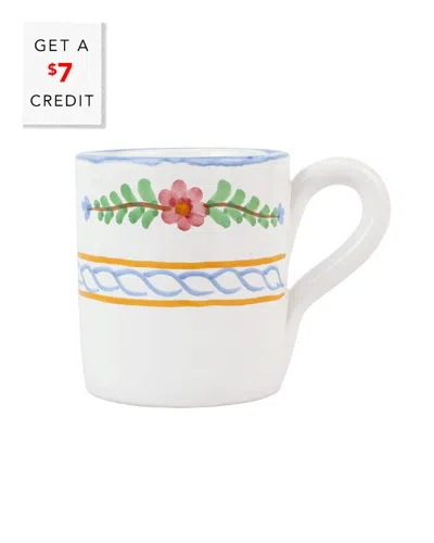 Vietri Bella Rosa Mug With $7 Credit In Multi