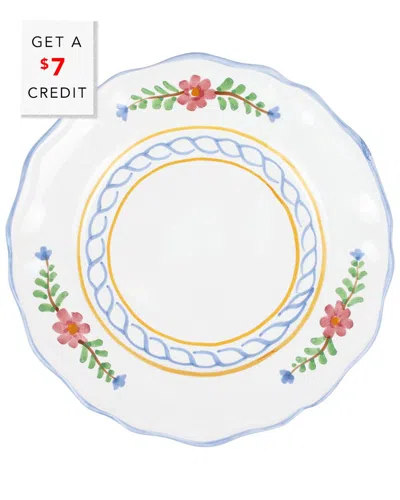 Vietri Bella Rosa Salad Plate With $7 Credit