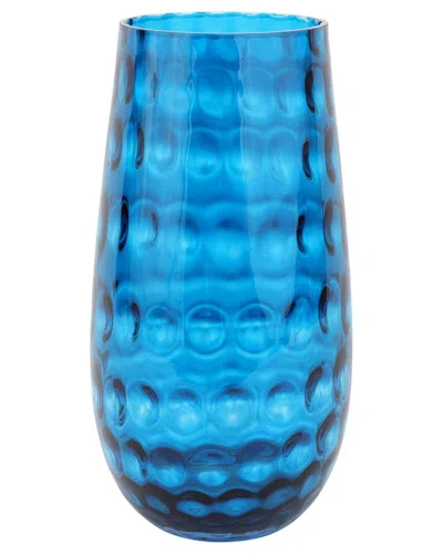 VIETRI VIETRI BOLLA GLASS MEDIUM PEBBLED VASE