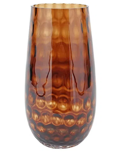 VIETRI VIETRI BOLLA GLASS MEDIUM PEBBLED VASE