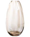 Vietri Bolla Glass Medium Pleated Vase In Brown