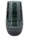 Vietri Bolla Glass Small Pebbled Vase In Green