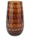 Vietri Bolla Glass Small Pebbled Vase In Brown
