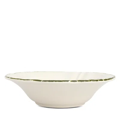 Vietri Borgo Verde Serving Bowl In White