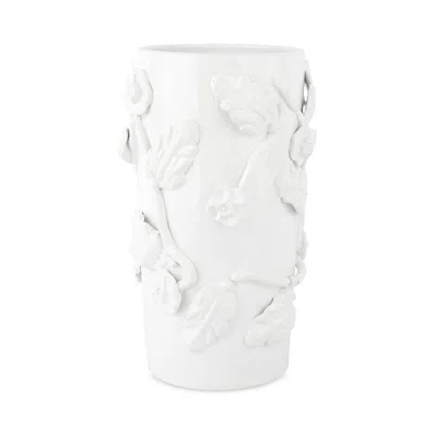 Vietri Bougainvillea Garden White Large Cachepot