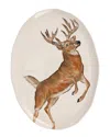 Vietri Cacciatore Deer Large Oval Platter With $38 Credit