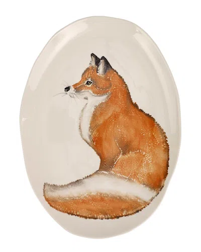 Vietri Cacciatore Fox Medium Oval Platter With $27 Credit