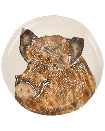 Vietri Cacciatore Wild Boar Large Round Platter With $30 Credit