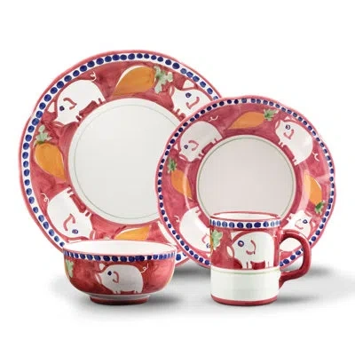 Vietri Campagna 4 Piece Place Setting Set, Service For 1 In Porco