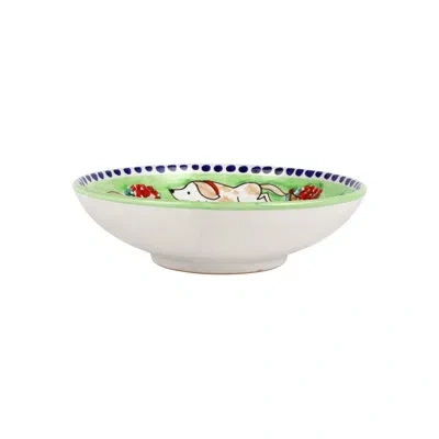 Vietri Campagna Cane Coupe Pasta Bowl In Blue;brown;green