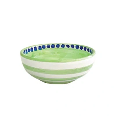 Vietri Campagna Cane Olive Oil Bowl In Blue;brown;green
