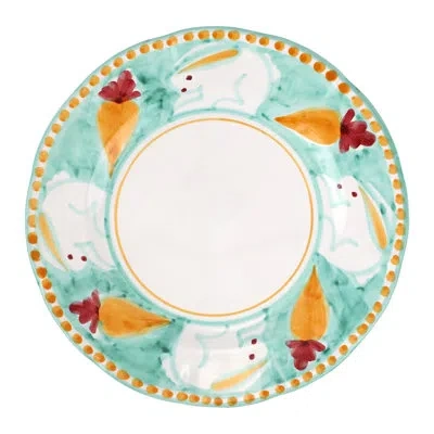 Vietri Campagna Coniglio Service Plate/charger In White,orange,blue