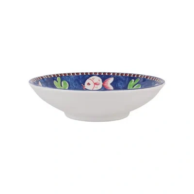 Vietri Campagna Melamine Pesce Pasta Bowl In Blue;green;red
