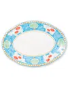 Vietri Campagna Mucca Oval Platter In Multi