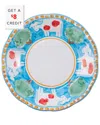 Vietri Mucca Dinner Plate In Blue