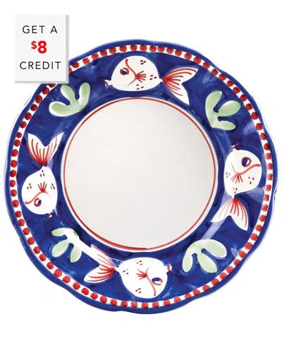 Vietri Campagna Pesce Salad Plate With $8 Credit In Navy