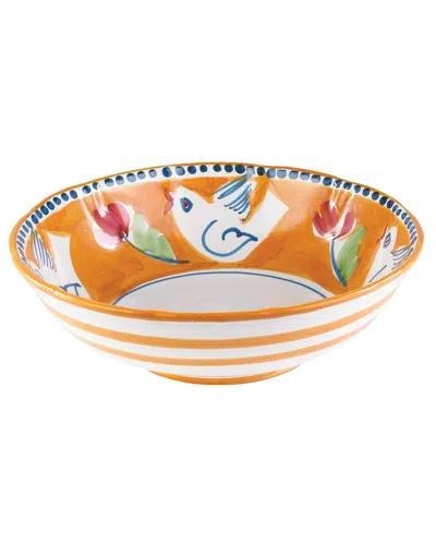 Vietri Campagna Uccello Large Serving Bowl In Handpainted