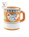 Vietri Campagna Mug In Orange