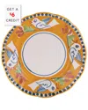 Vietri Campagna Uccello Salad Plate With $6 Credit In Orange
