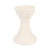 Vietri Casa Gray Large Candle Stick In White