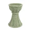 Vietri Casa Gray Medium Candle Stick In Green