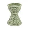 Vietri Casa Gray Short Candle Stick In Green