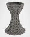 Vietri Casa Larger Candlestick In Dark Grey