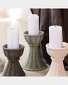 Vietri Casa Large Candlestick Holder In Green