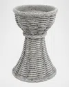 Vietri Casa Medium Candlestick Holder In Dark Grey