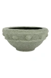 Vietri Casa Sage Green Short Planter In Green
