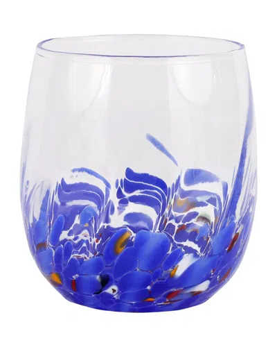 VIETRI VIETRI CHIARA BLUE SHORT TUMBLER  WITH $5 CREDIT