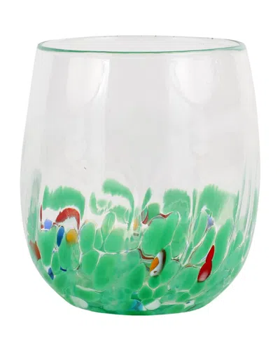 VIETRI VIETRI CHIARA GREEN SHORT TUMBLER  WITH $5 CREDIT
