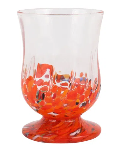 Vietri Chiara Juice Glass In Orange