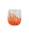 Vietri Chiara Short Tumbler In Orange
