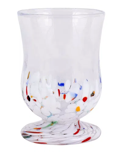 Vietri Chiara Wine Glass In White