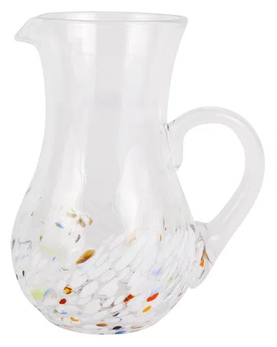 Vietri Chiara Pitcher And Stirrer Set In White