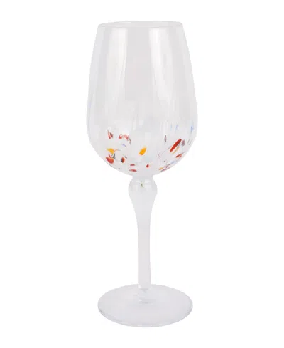 Vietri Chiara Wine Glass In White