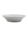 Vietri Chroma Light Gray Shallow Bowl In Gray