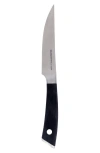 Vietri Coltelli 4-piece Stainless Steel Steak Knife Set In Black