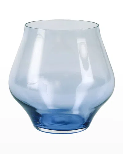 Vietri Contessa Blue Stemless Wine Glass